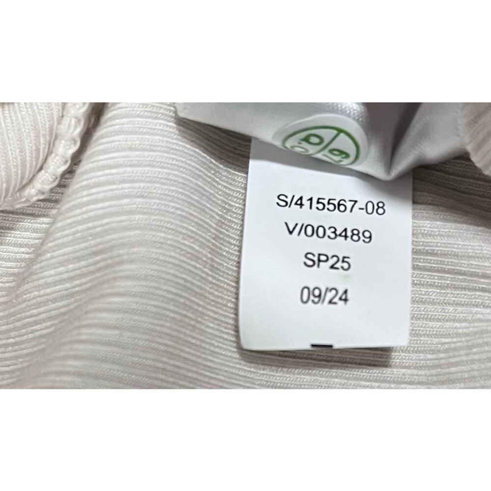ATHLETA | NWOT Signature Rib Square Neck Long Sleeve Top Small Ivory - Picture 6 of 8